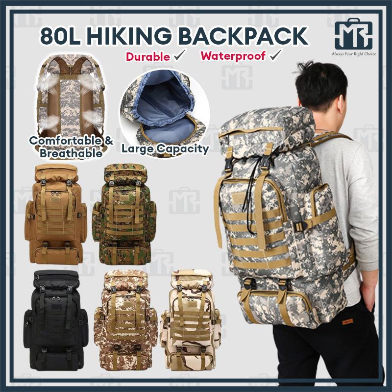 80L Military Large Backpack Outdoors Hiking Camping Travel Bags
