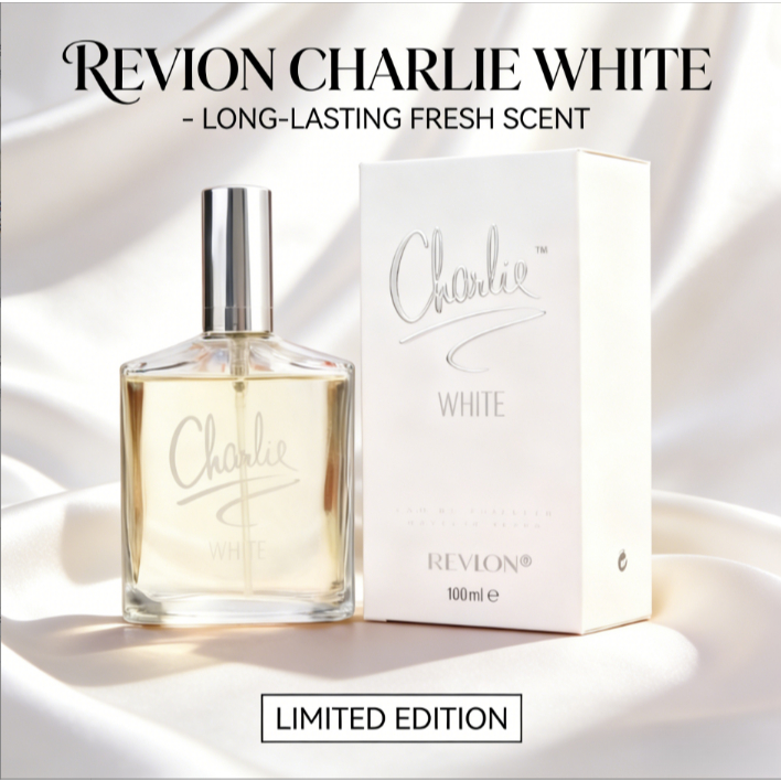 Revlon Charlie White 100ML Women's Eau De Toilette – Fresh Long-Lasting Feminine Daily Fragrance