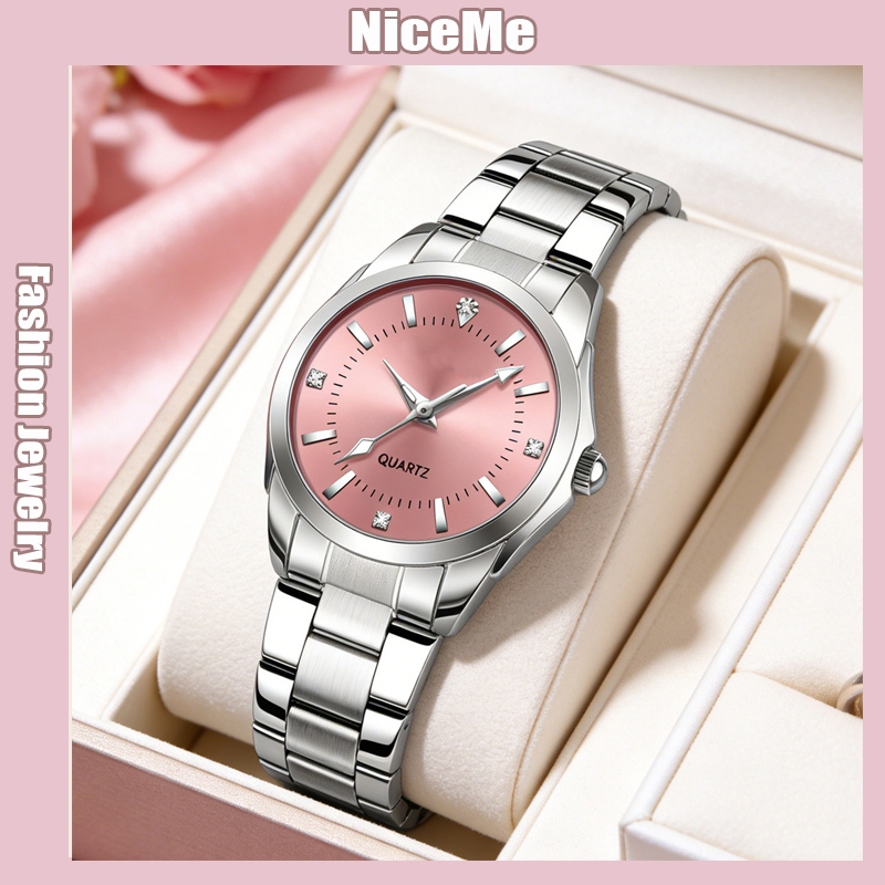 2025 Fashionable Minimalist Watch Water Proof Luminous Steel Strap Watch Business Decorative Quartz Watches Jam Tangan 手表