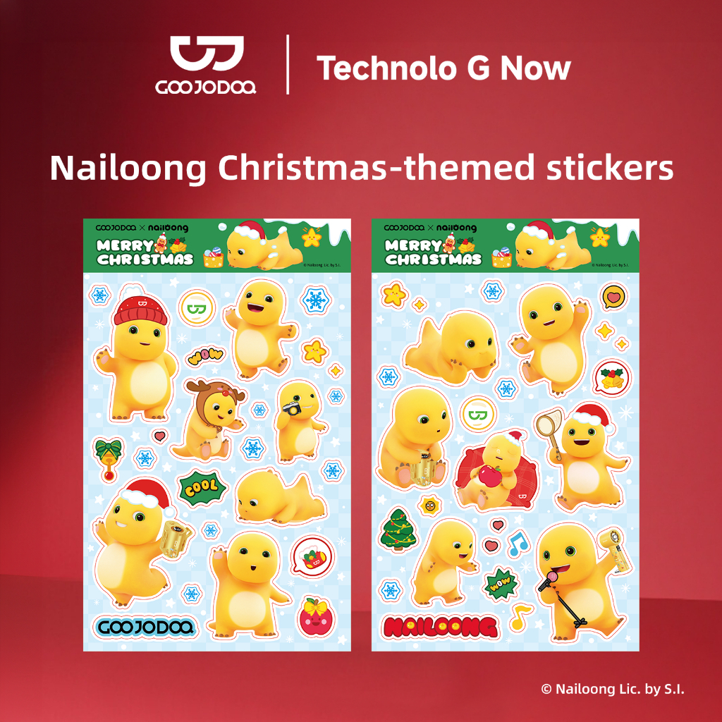GOOJODOQ Nailoong Christmas-themed DIY Sticker for Gift