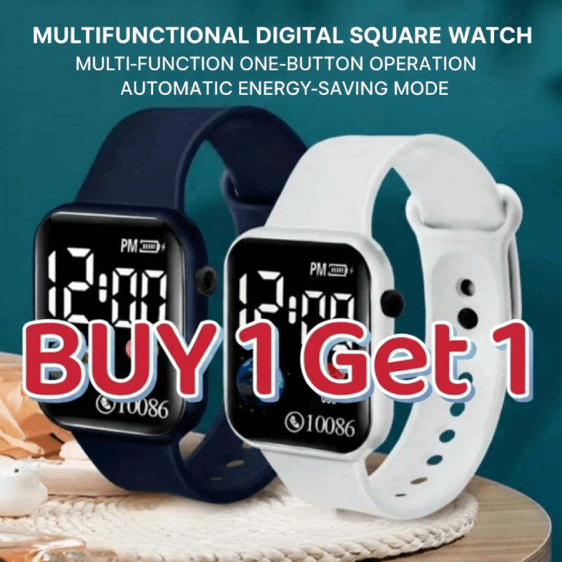 Couple's Led Digital Bracelet Watch In 9 Colors Options Waterproof Sports Wristwatch For Men Women Valentine's Day New Year Gift