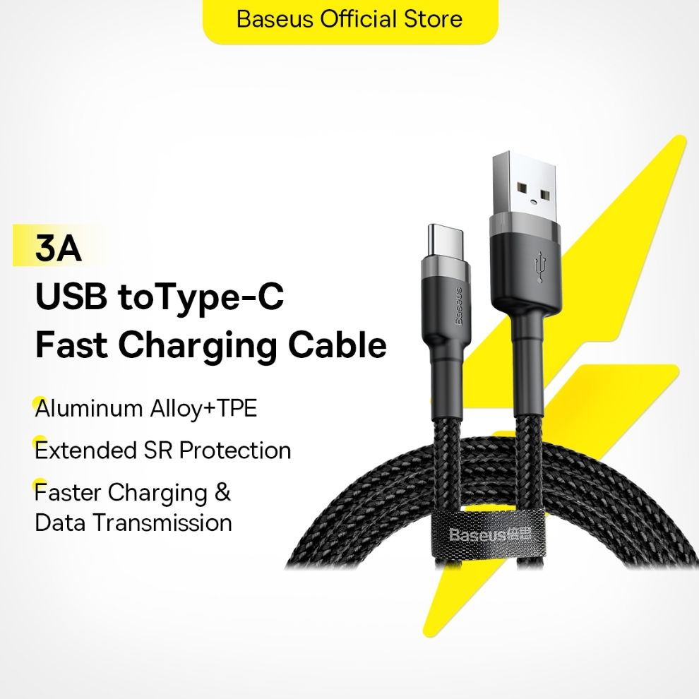 Baseus Type C USB Cable 3A For Quick Charge & Fast Charging Technology For Huawei/Xiaomi