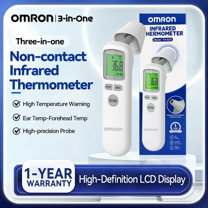 OMRON Infrared Digital Ear/Forehead/Body 3 IN 1 Thermometer for Baby/Adult