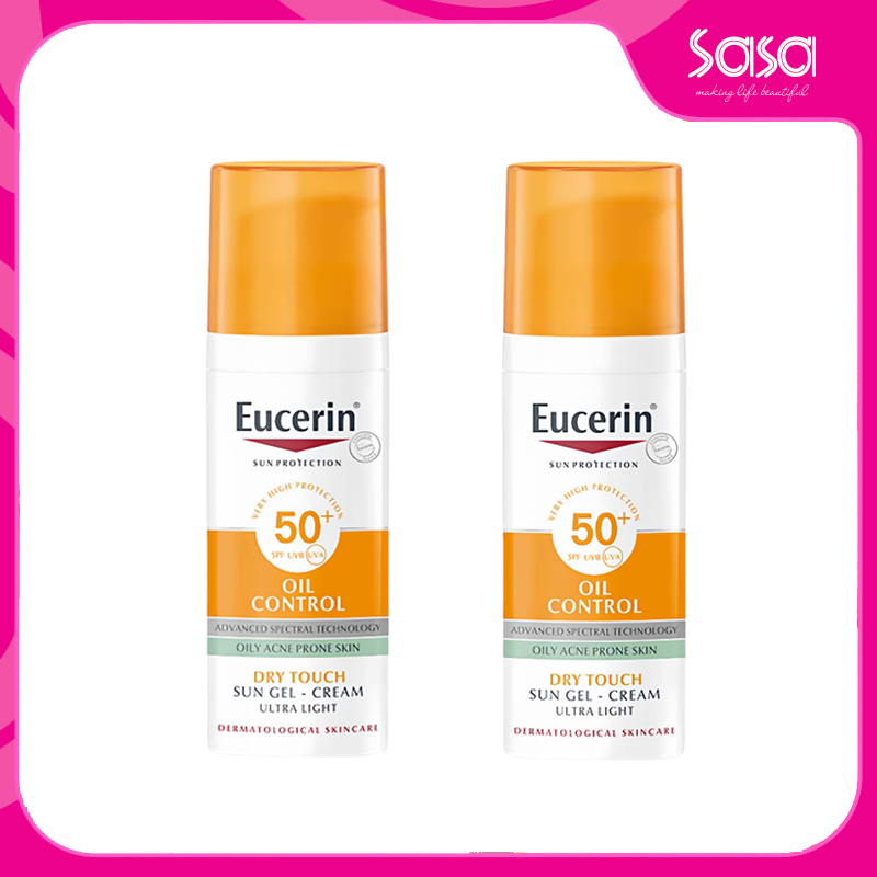Eucerin - Sunscreen for Oily Skin & Acne Sun Gel-Cream Dry Touch Oil Control SPF50+ 50ml