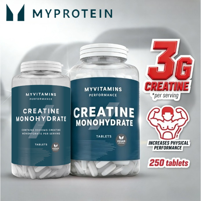 Myprotein Creatine Tablets 250 Tabs | Creatine Monohydrate for Strength Muscle Training