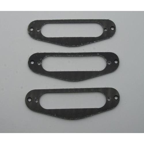 KAISH 3pcs Guitar Single Coil Pickup Surround Ring for Strat ST Sized Pickup