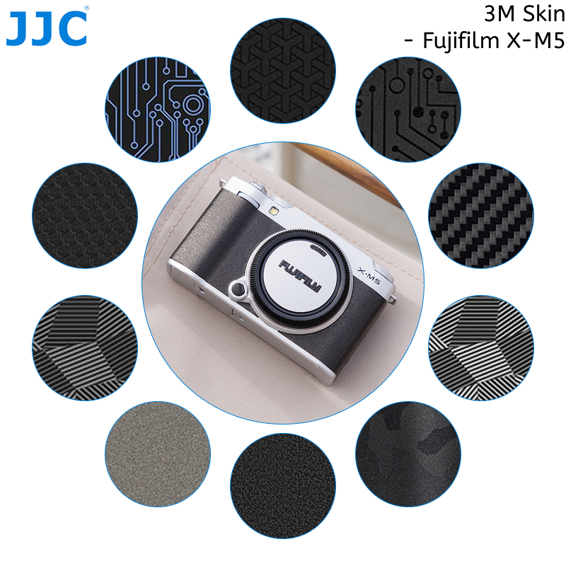 JJC 3M Camera Skin Sticker for Fujifilm Fuji X-M5 XM5 Camera Body, 13 Colors Residual-free Anti-Scratch Protective Decoration Skin Film, Comes with Film Sticking Tools