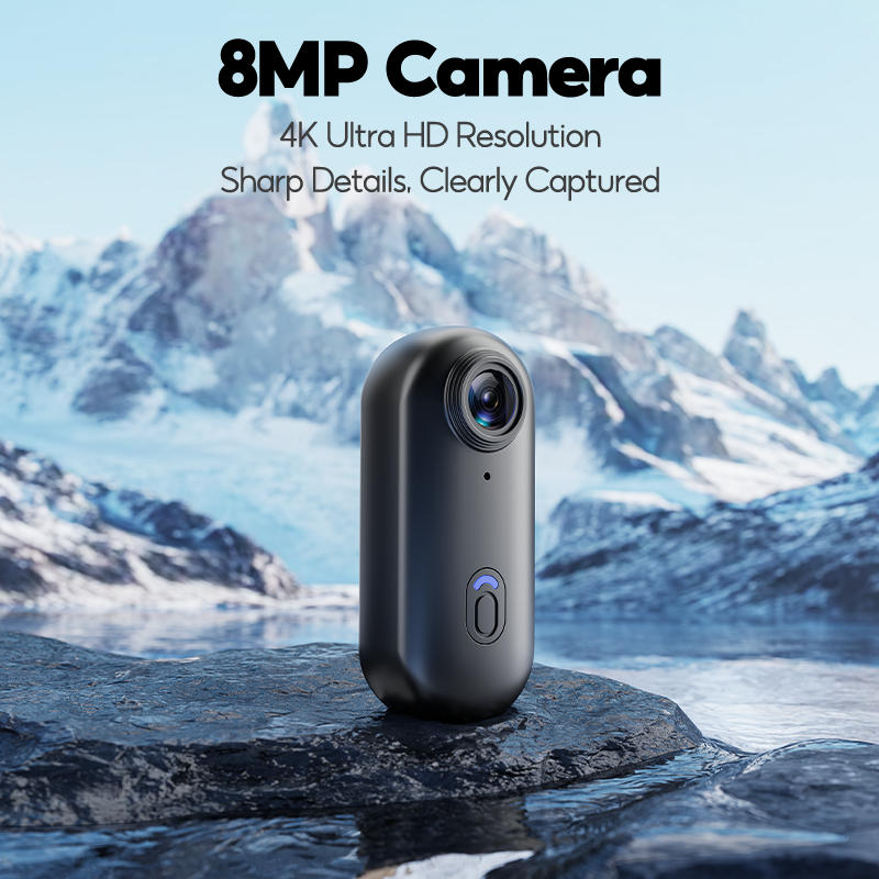 SOARFLY 4K Action Camera Portable Waterproof 360° Video Digital Sports Camera HD Recording Outdoor Riding Magnetic Sport