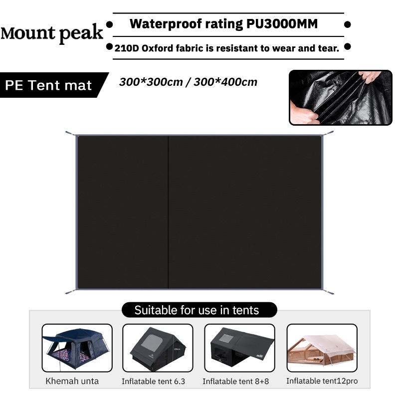 Camping Gear Suitable for Khemah unta/ Village 13/6.3 inflatable tent, large tent, PE moisture-proof mat