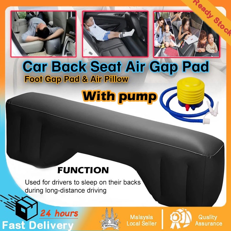 【12h Shipping】Car Travel Bed Inflatable Bed with Pump Back Seat Inflable Air Mattress Foot Pier Sedan SUV Rear Clearance Pad Gap Padding