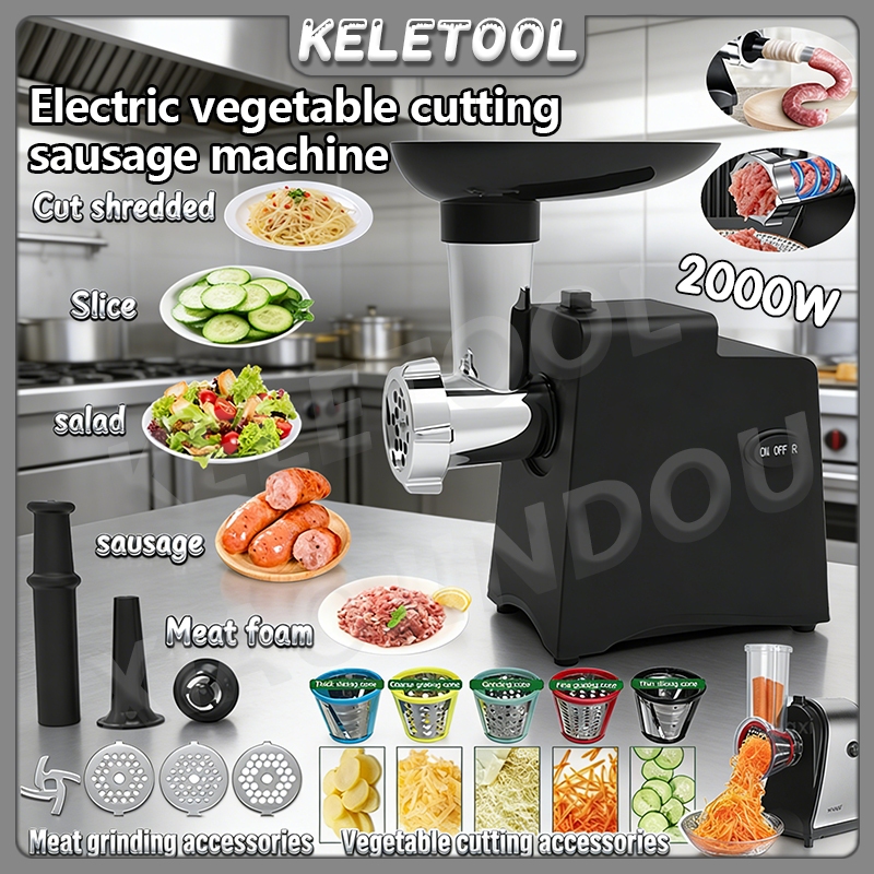 Electric Vegetable Cutter sausage meat grinder Fruit Slicer Food Chopper Cheese Grater Vegetable Shredder Mesin Pemotong Sayur KentangElectric Salad Maker Fruit Slicer Cutter Grater Cheese Chopper Sagat sayur Electric vegetable cutter Slicer
