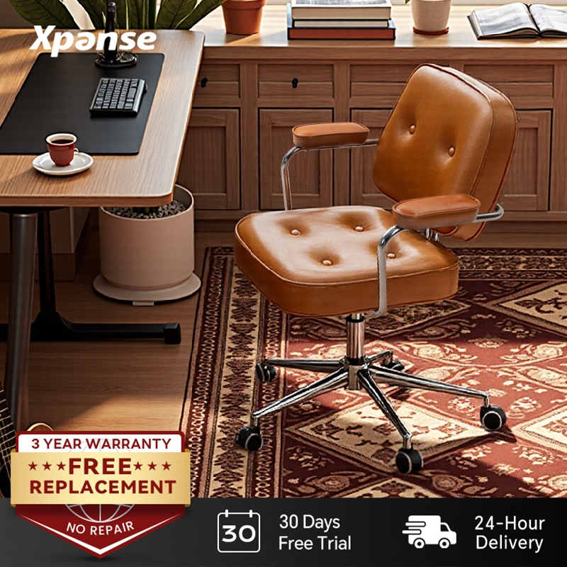 Xpanse Office Computer Study  Chair Scratch-Resistant Ergonomic Leather Chair Comfort Stylish