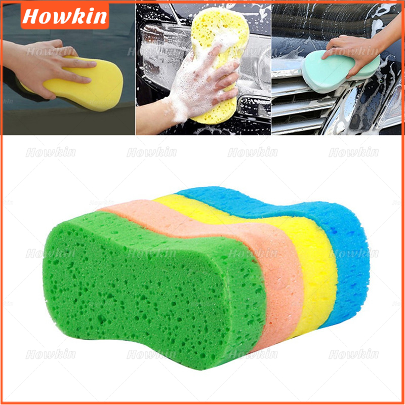 【Sale】Auto Car Washing Sponge Wash Auto Paint Care Paint Cleaner Care Shampoo Multipurpose Cleaning Tool Compressed Water Absorption