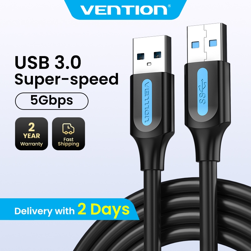 Vention USB 3.0 2.0 Cable Male to Male Extension Cable USB to USB 5Gbps 480Mbps for Laptop PC Hard Disk Webcam Modem Printer