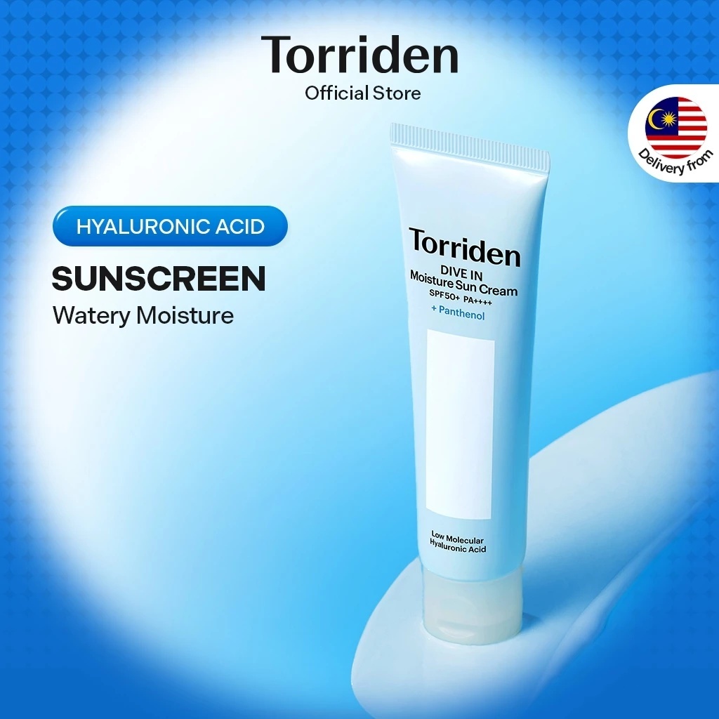 [Torriden Official] DIVE IN Moisture Sunscreen - Light weight texture with Intense hydration, moisturizing, hydrating, UV Protection, SPF 50+