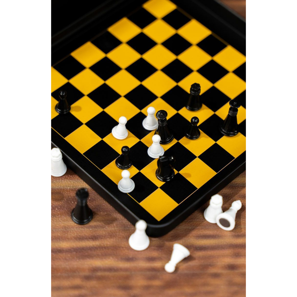 Magnetic Travel Chess Set for Kids, Mini Chess