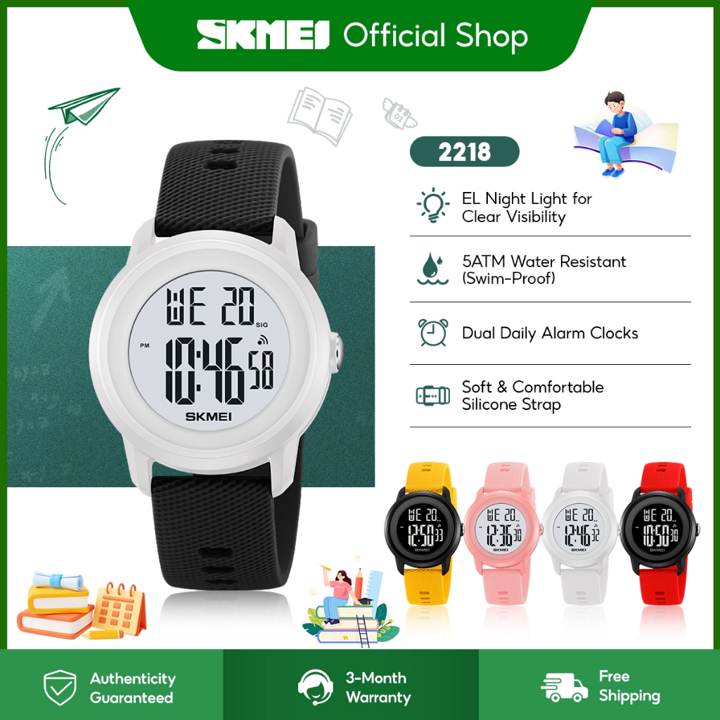 【Next Day Delivery】SKMEI Cute digital watch kid watch women watch jam tangan perempuan Esok Sampai 2218