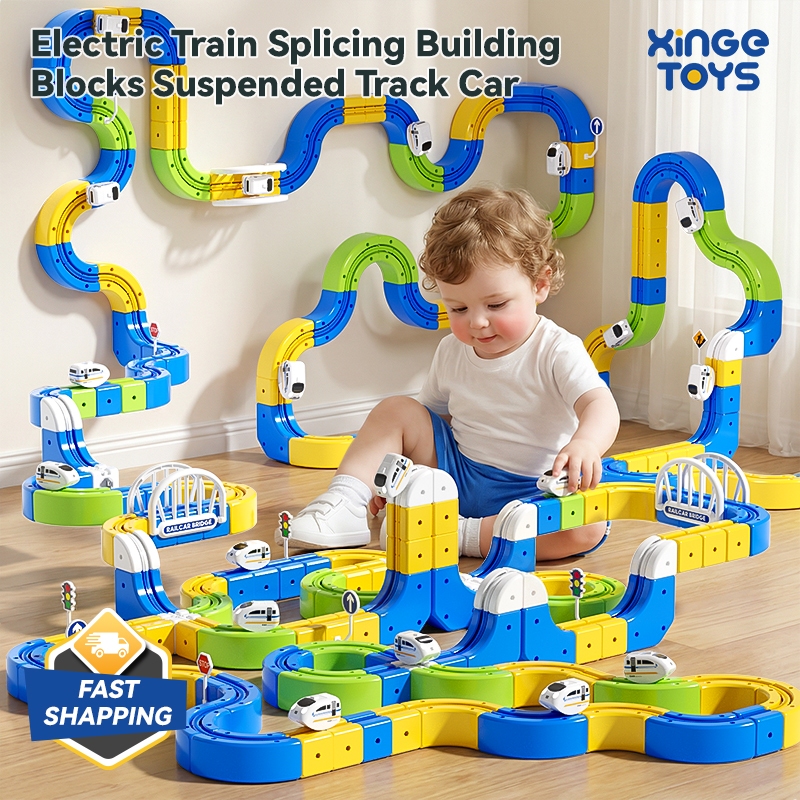 DIY Floating Magnetic Track Building Blocks Set Anti-Gravity Electric Suspension Railway STEM Toys | 3D Magical Assembly Train Tracks (Ages 4+)