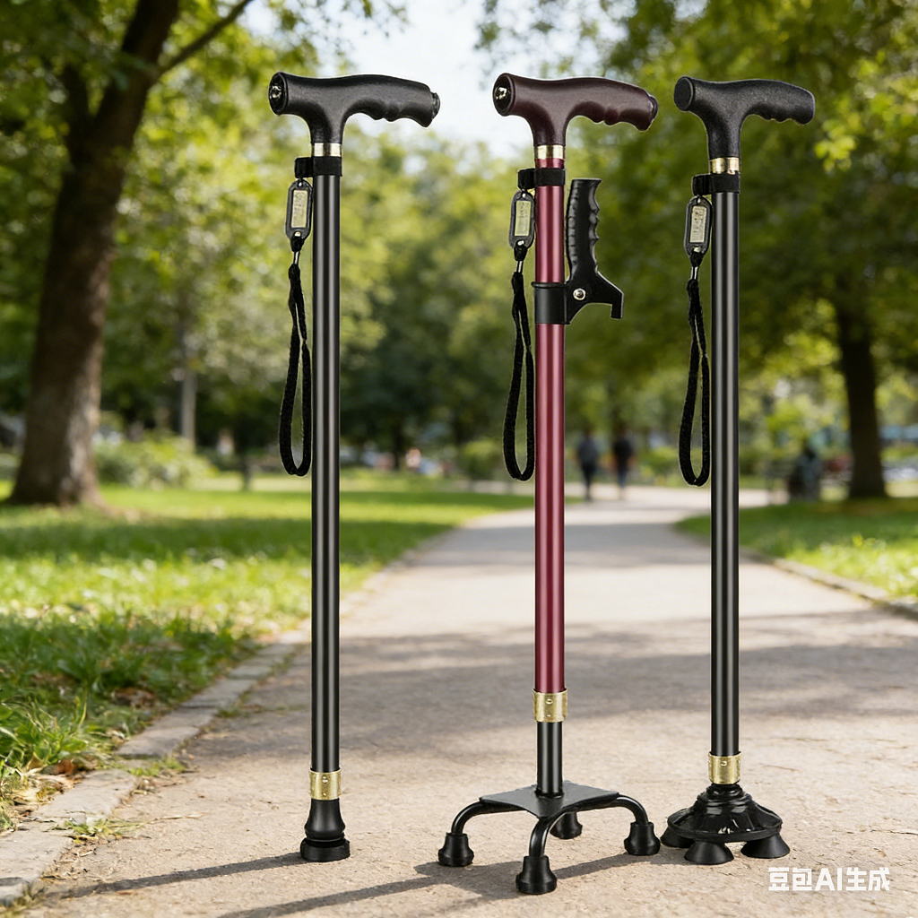 Elderly Crutches Shock-resistant Crutches Big Four-legged Cane、walking aid、walking cane、tongkat orang tua、tongkat lipat、 4 kaki、Foldable walking stick for elderly、tongkat kaki 4、拐杖椅子