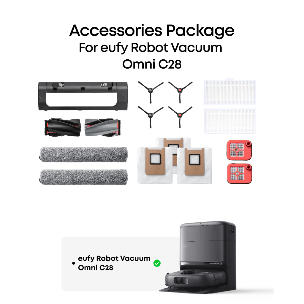 ANKER eufy C20/E25/E28/C28 Omni Robot Vacuum Accessories Pack