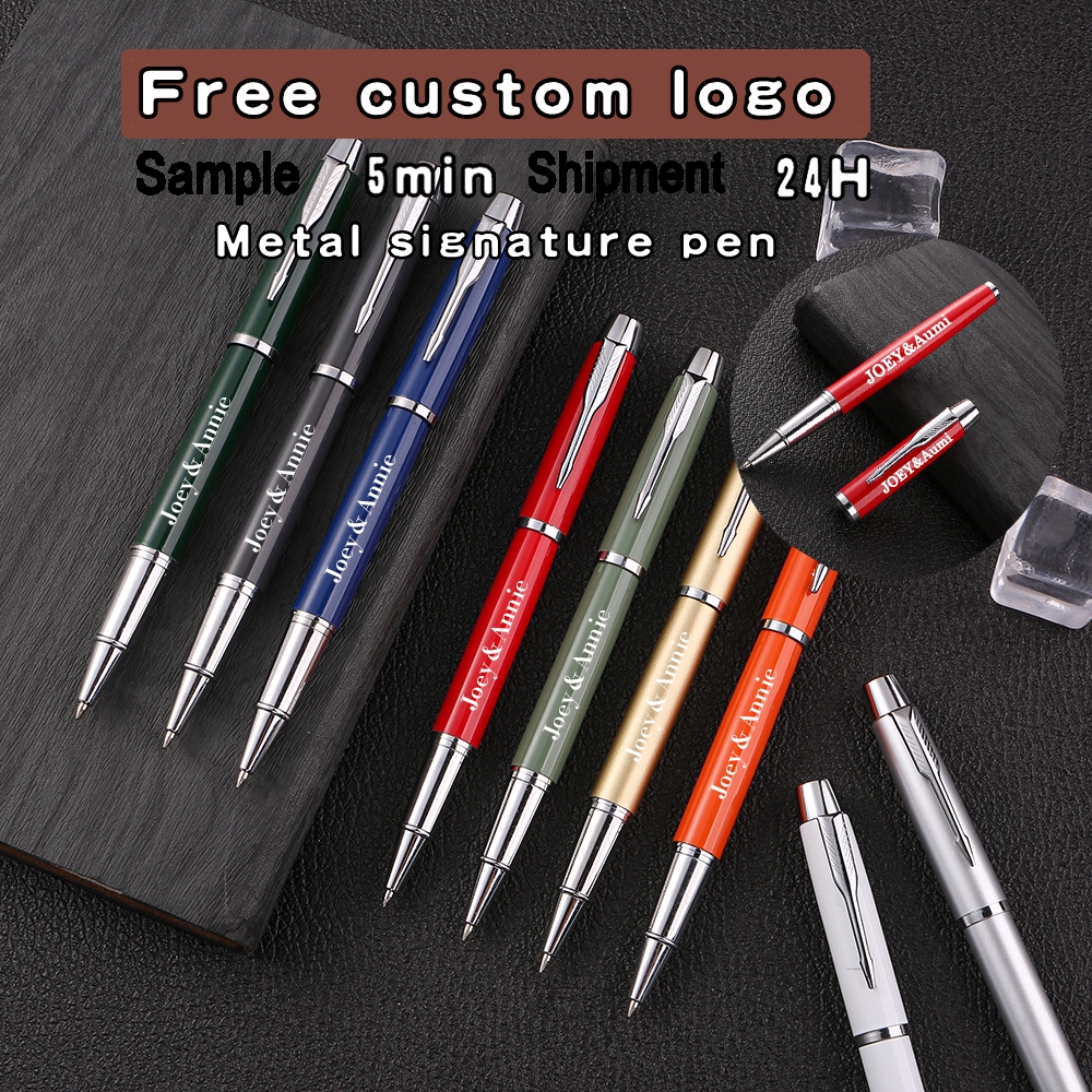 (Free custom logo/name) Luxury Metal Fine Point Ballpoint Pen Personalized Name Ballpoint Pen Business Gift Stationery