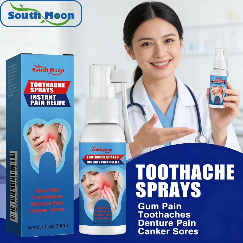 South Moon 【Auth】Toothache Relief Spray 20ml Fast Pain Relief for Gums and Teeth with Natural Ingredients