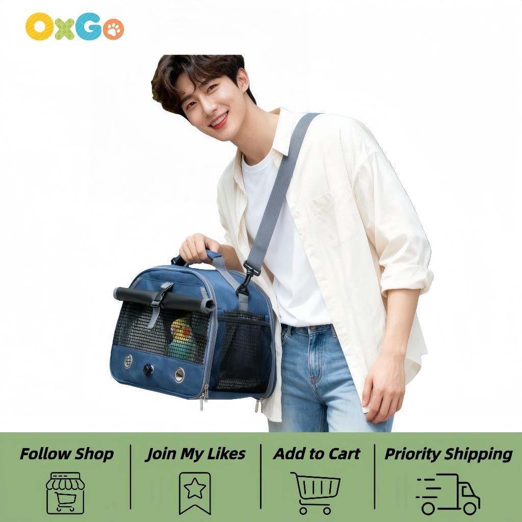 OXGO Bird Travel Bag Fashion Upgraded Hamster Carrier Sugar Glider Bag Trendy Crossbody Handheld