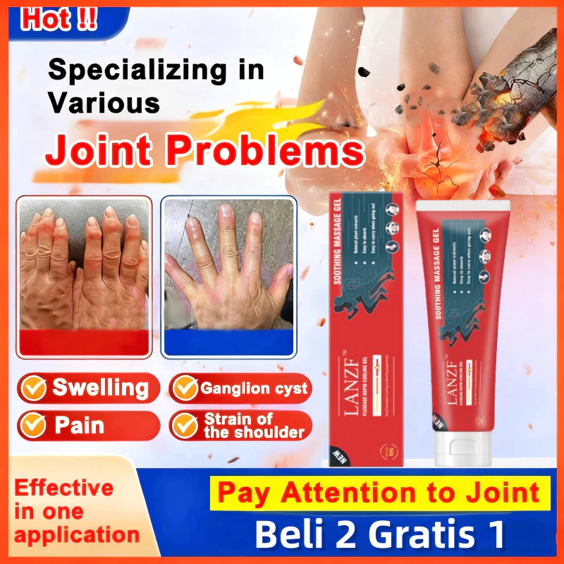 lanzf cream lutut Ubat Sakit Lutut ubat gout gel sendi dan tulang shoulder lumbar soothing massage gel krim urut sakit