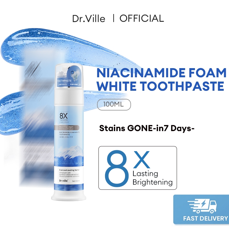 Dr ville Whitening Toothpaste ubat gigi pemutih gigi Whitening Teeth Toothpaste 美白牙膏