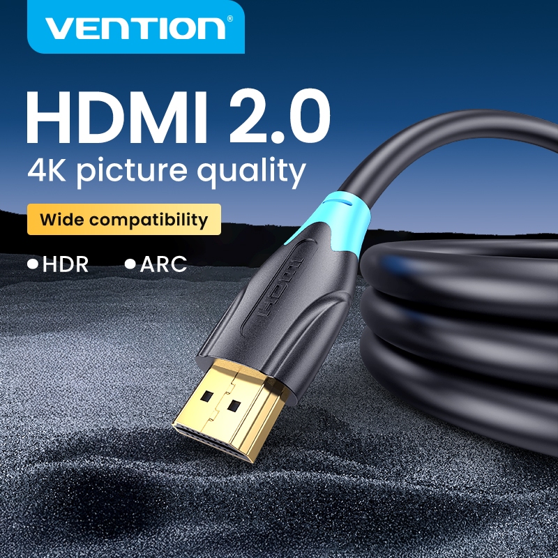 Vention HDMI Cable 2.0 High Speed 18Gbps 4K 3D 1080P for HDTV Bluray PS4/3 Xbox PC