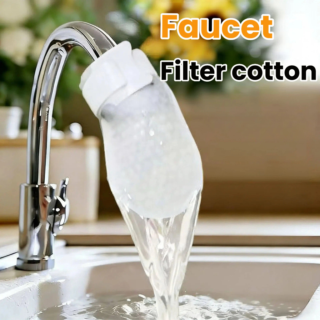 10PCS Faucet filter cotton water purifier, thickened, splash-proof, disposable, for kitchen and bathroom use