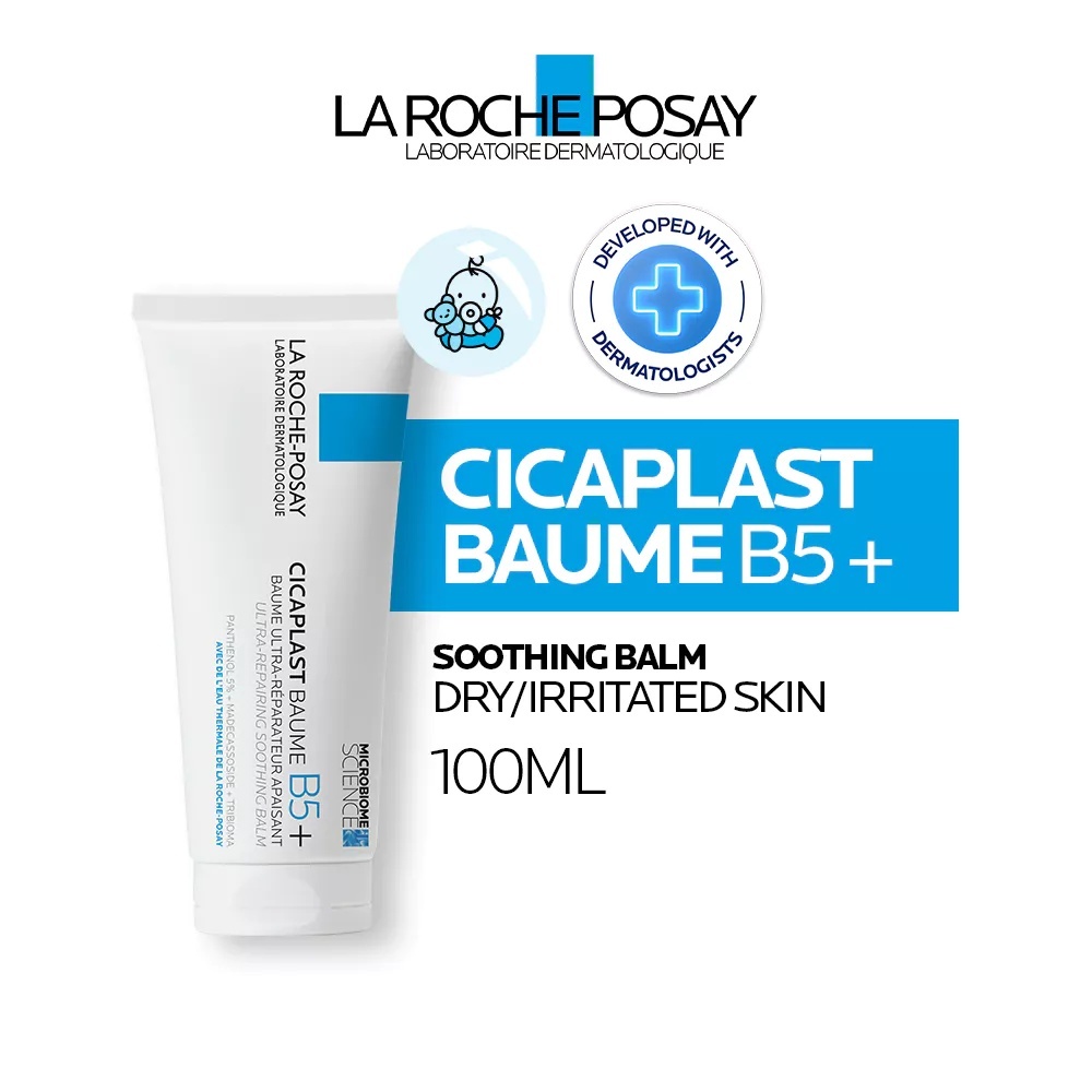 【100ml】 La Roche Posay Cicaplast Baume B5+ Soothing Multi-Purpose Balm - Dry-Skin Irritations