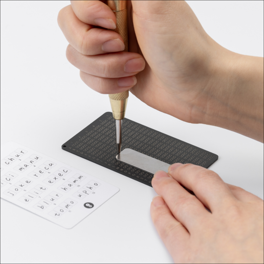 Seed Phrase Metal Plate Mnemonic Storage Backup Hardware Wallet Save 24 Word Crypto Assets Recovery Kit
