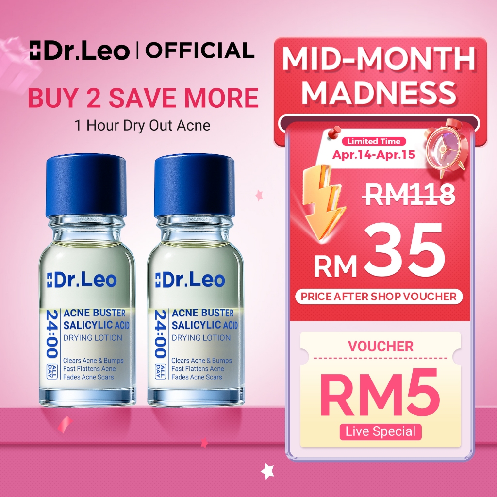 Dr.Leo Acne Serum 10ml | Salicylic Acid | Anti Acne