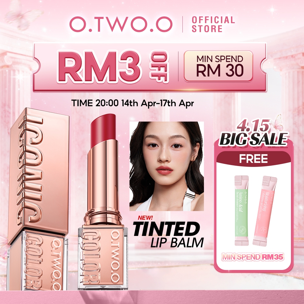 O.TWO.O Haute Lipstick Moisturizing 75% Essence Gincu Penjagaan Bibir 8 Warna