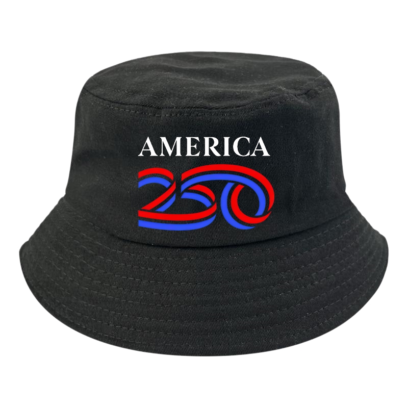 America 250th Anniversary Printed Fisherman's Hat 100% Cotton Outdoor Sunscreen Hat