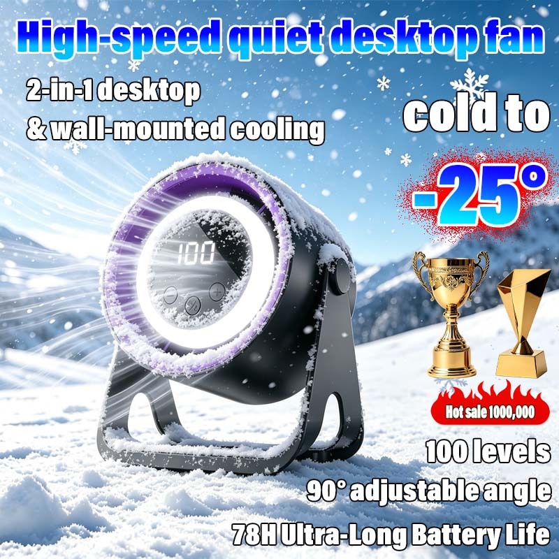 High speed, quiet operation, and super strong wind power desktop fan silent 100-Speed Ultra-Long Standby portable fan for Dormitory Office kipas portable tahan lama kipas meja portable usb fan strong wind air circulation desk kipas meja mini