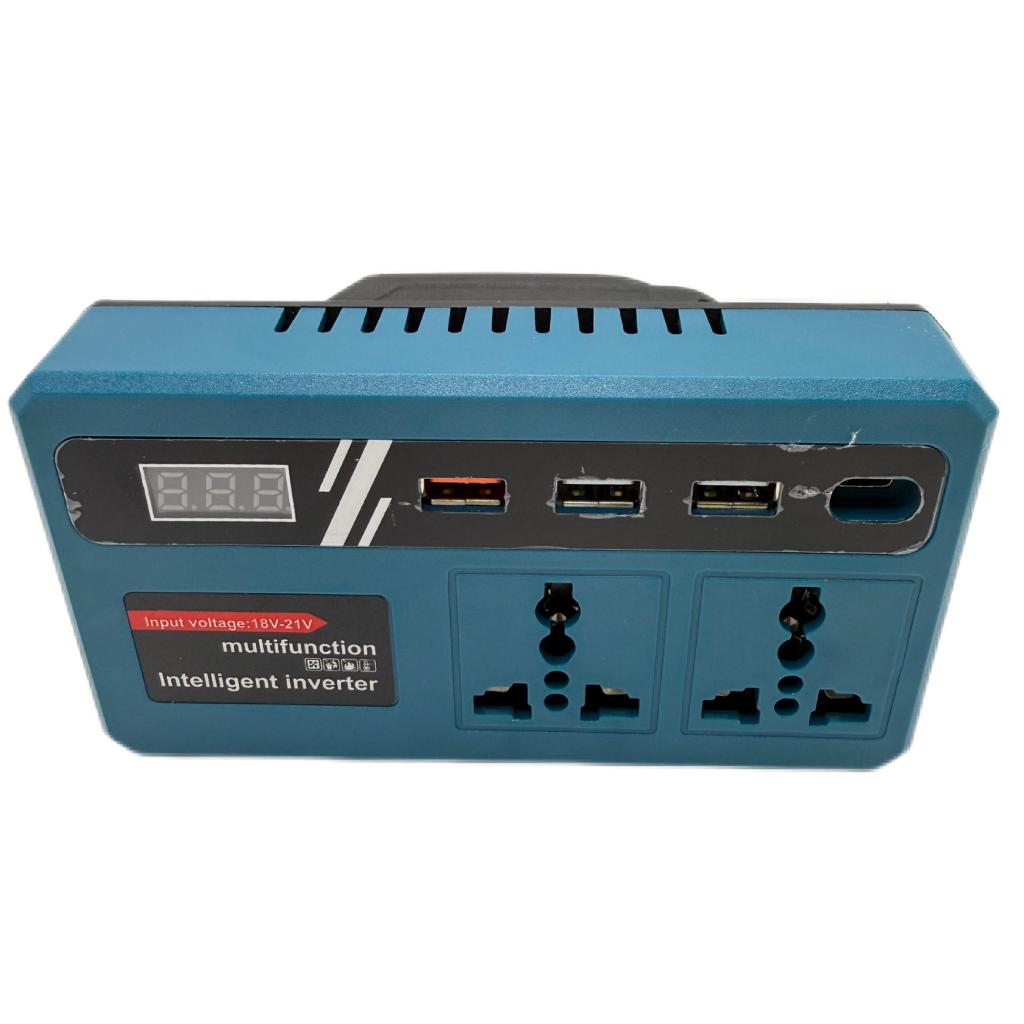 Portable Power Inverter Bateri untuk20V hingga 220VBekalan Kuasa Mudah Alih Luaran Kuasa220V Converterwith Dual USB Inverter Adapter Charger KitHome RumahInverter 20v to 220v Conve