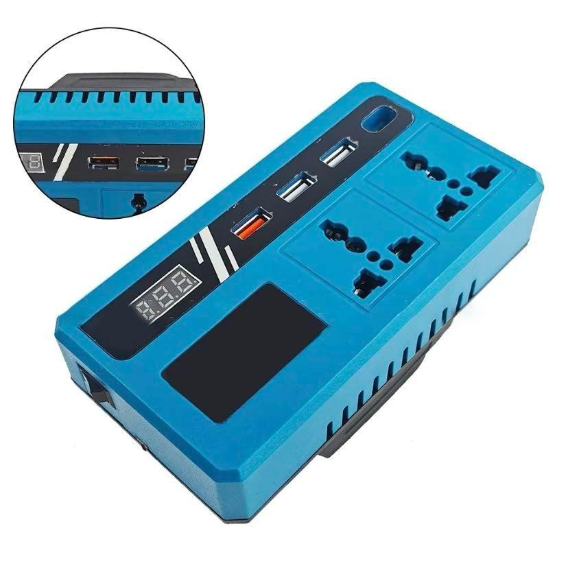 Portable Power Inverter Bateri untuk20V hingga 220V Bekalan Kuasa Mudah Alih Luaran Kuasa220V Converter with Dual USB Inverter Adapter Charger KitHome Rumah Inverter 20v to 220v Co