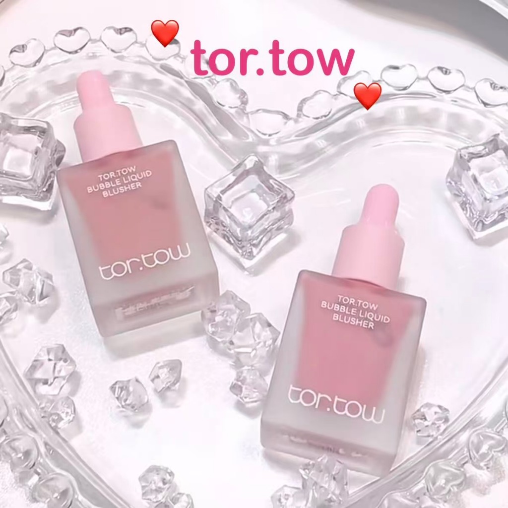 Tor.tow/Convex Rabbit Small Bottle Dropper Blush Matte Clear Natural Smudge Moisturizing Not Easy to Jam Pink Reveals Tender Atmosphere