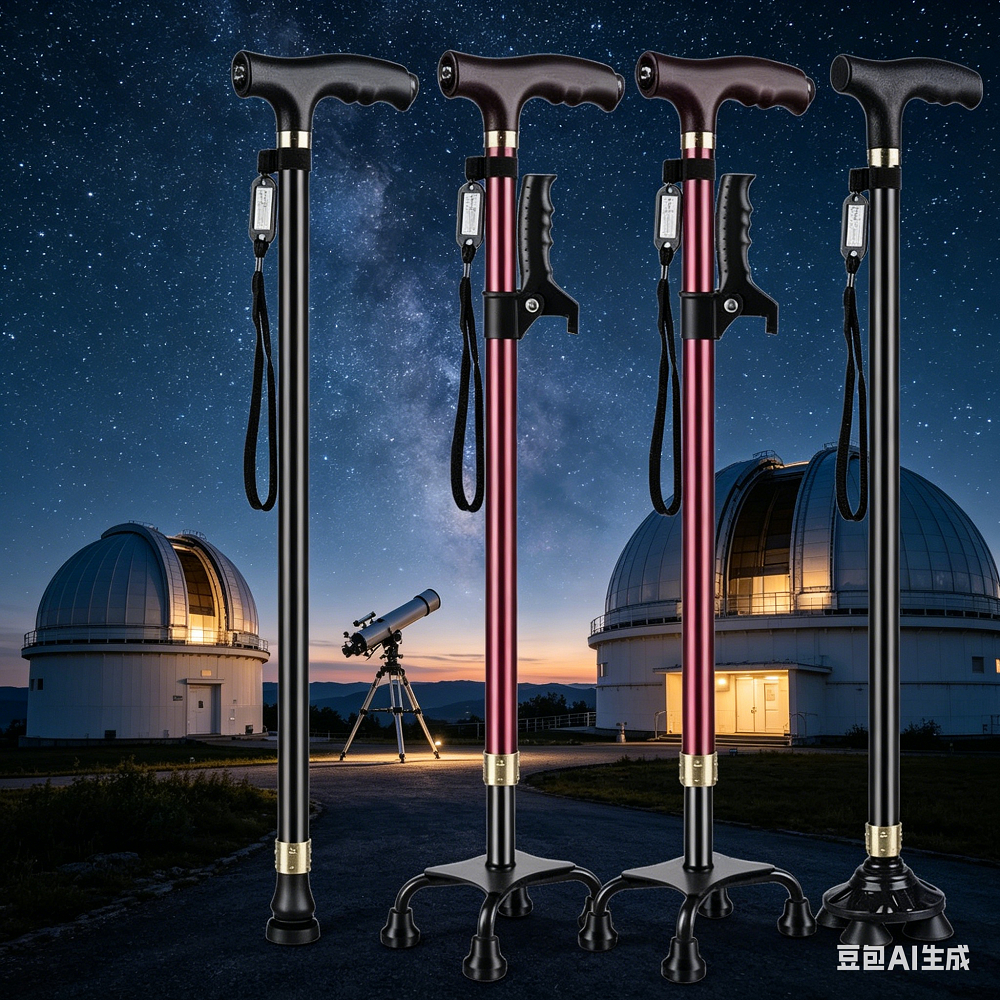 Elderly Crutches Shock-resistant Crutches Big Four-legged Cane、walking aid、walking cane、tongkat orang tua、tongkat lipat、tongkat 4 kaki、Foldable walking stick for elderly、tongkat kaki 4