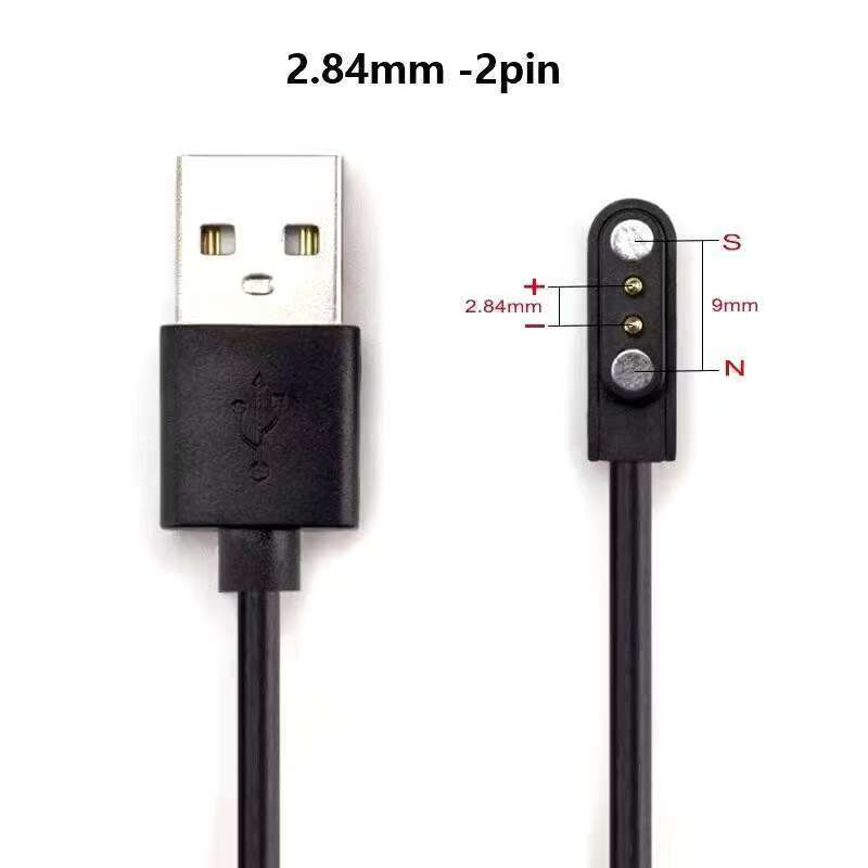 Magnetic Fast Charging Cable 2.84mm 4.0mm 7.62mm(2p 4p) Spacing for Smart Watch Wristwatch Juicer USB Power Charger