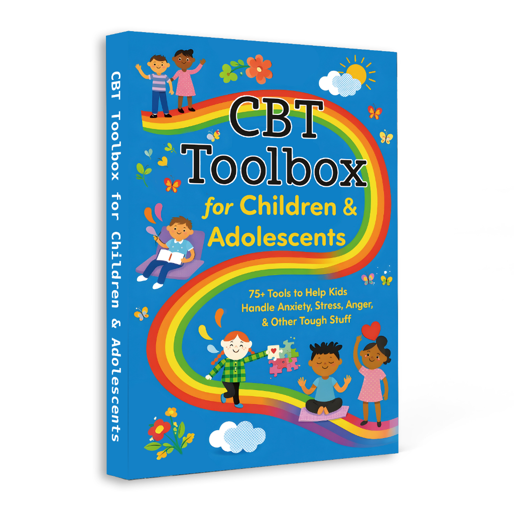 【New Arrival in Stock】CBT Toolbox for Children and Adolescents, 75+ Tools for Anxiety Stress Anger and Emotional Regulation, Kids Mental Wellness Activity Book
