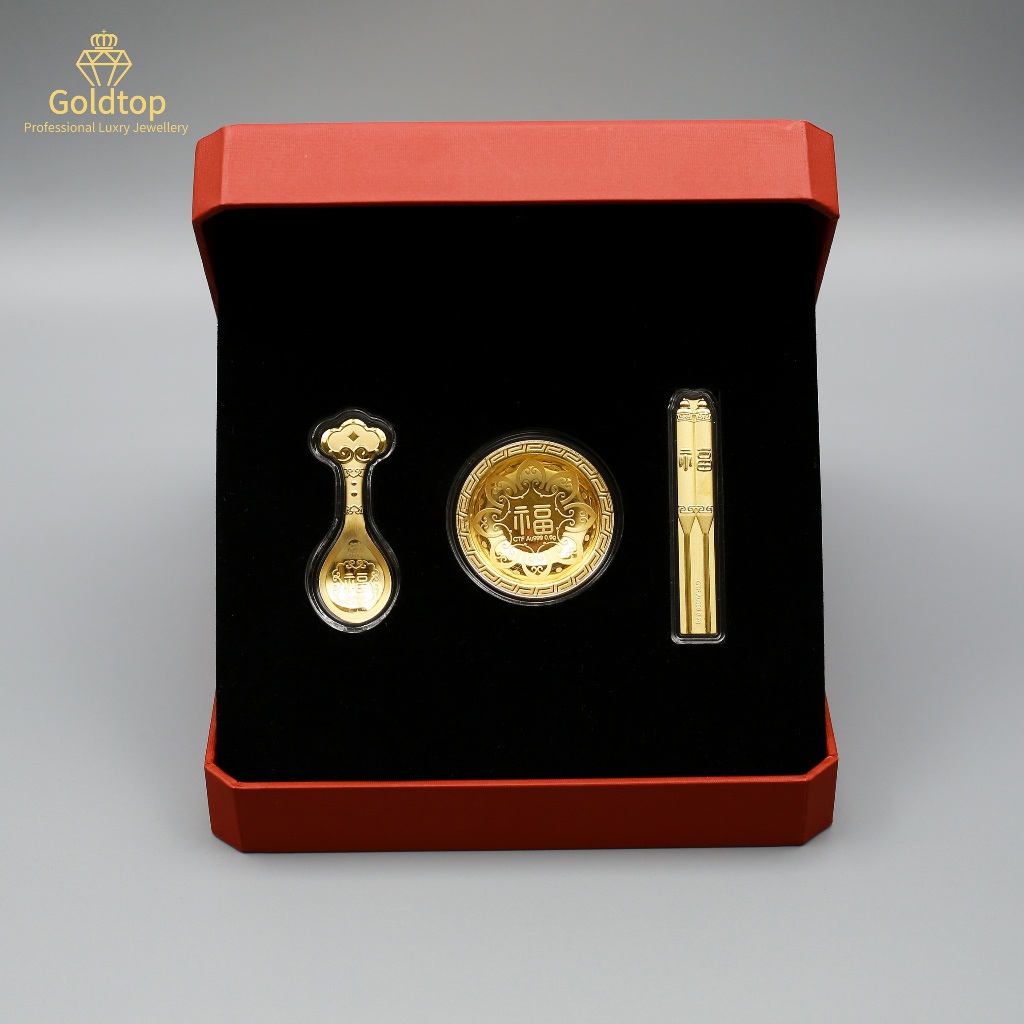 【Goldtop】3 PCS set of 999/24K pure gold bars (1.20g) Pure Gold Harvest&hellip;