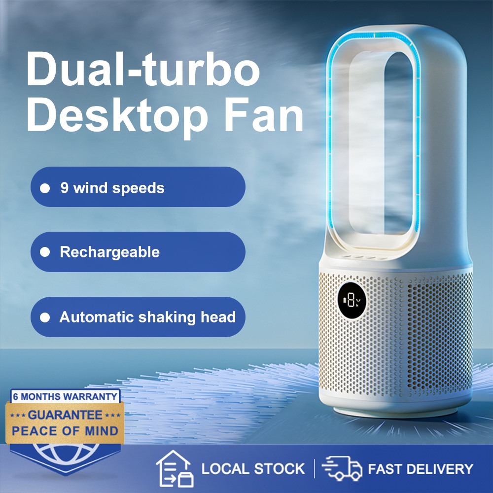 Hysure™ Bladeless Fan Table Fan Standing Air Cooler Table Portable Standing Fan
