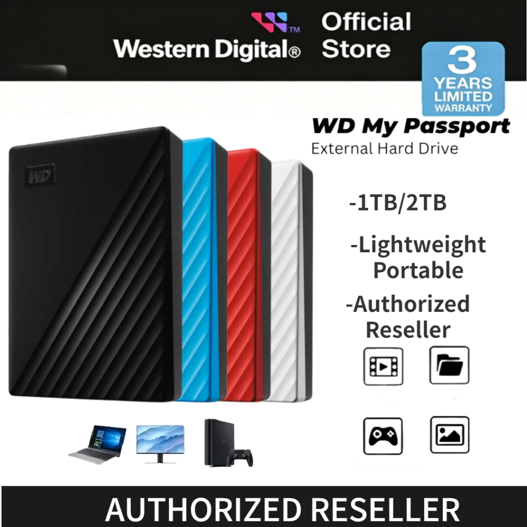 Western Digital WD External Hard Drive 2TB /1TB WD HDD My Passport USB 3.0 Portable Hard Drive External hdd hard Disk