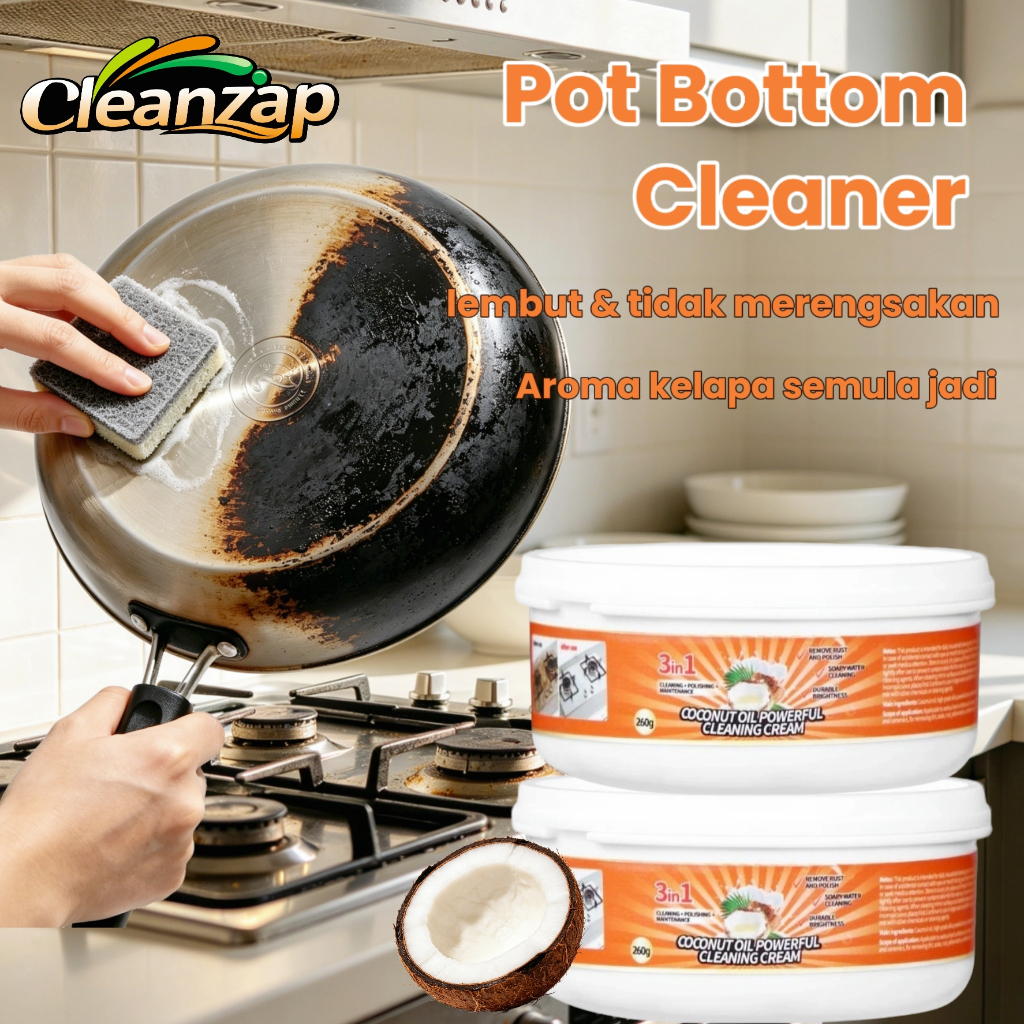 CleanZap Kitchen Cleaning Paste Powerful Stain Remover (260g)