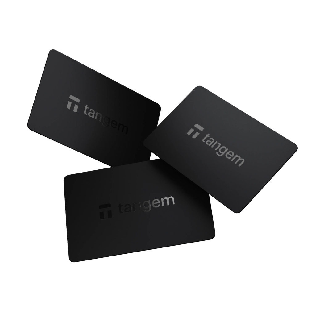 Tangem Secure Crypto Wallet 3-Pack - New Offline Hardware Storage for Bitcoin, Ethereum, NFT - NFC & Mobile App Enabled