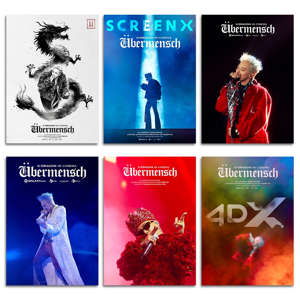 G-DRAGON IN CINEMA Poster Korean Star Kwon Ji-DRAGON Bedroom Dormitory Wall Sticker Concert Hd Laminated Adhesive A3 Customized