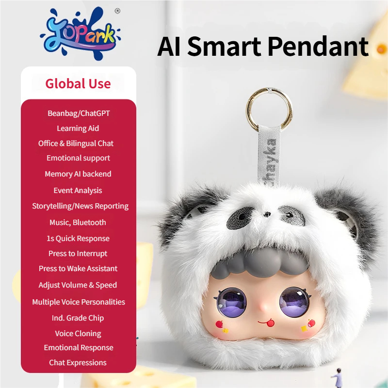 Fleece Waxy AI Smart Plush Pendant Bean Bag+ChatGPT Double Big Model Portable Keychain Early Childhood Education English Enlightenment Adult Office Decompression Doll AI Toys AI Accompanying AI Smart Toys Children AI Toys